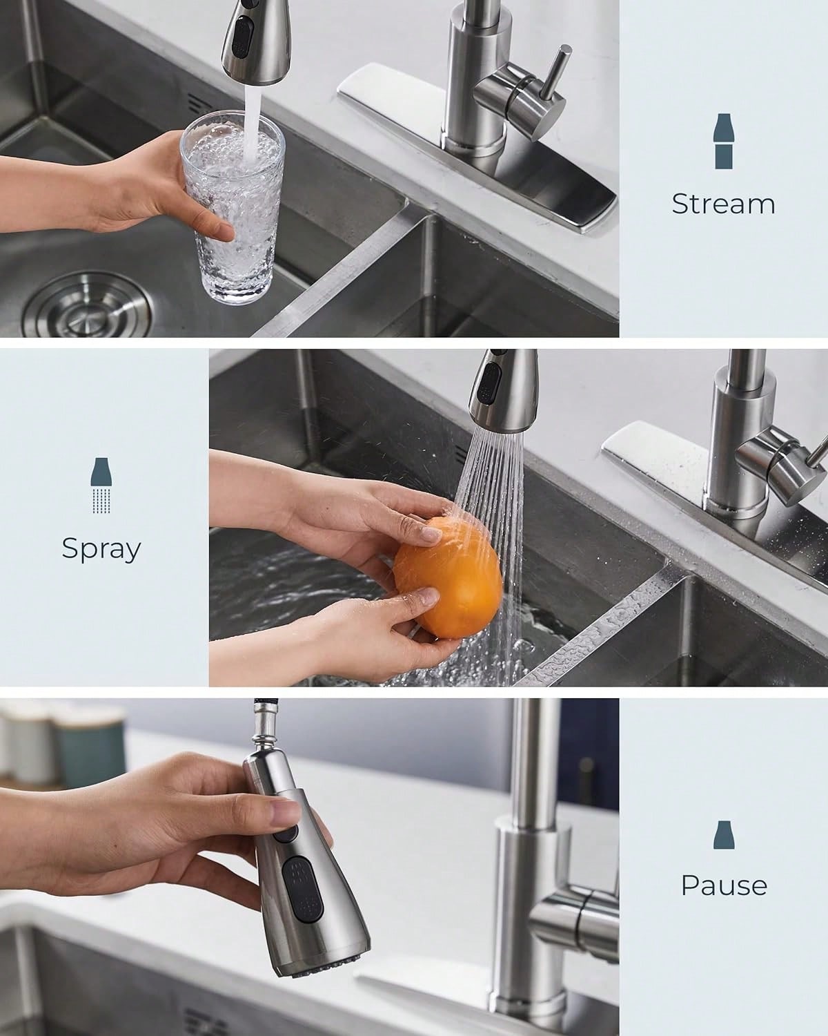 Grifo de cocina con rociador e - Commercial Kitchen And Bar reseña y precio