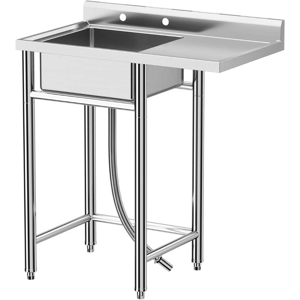 Fregadero de acero inoxidable, - Commercial Kitchen Worktops reseña y precio