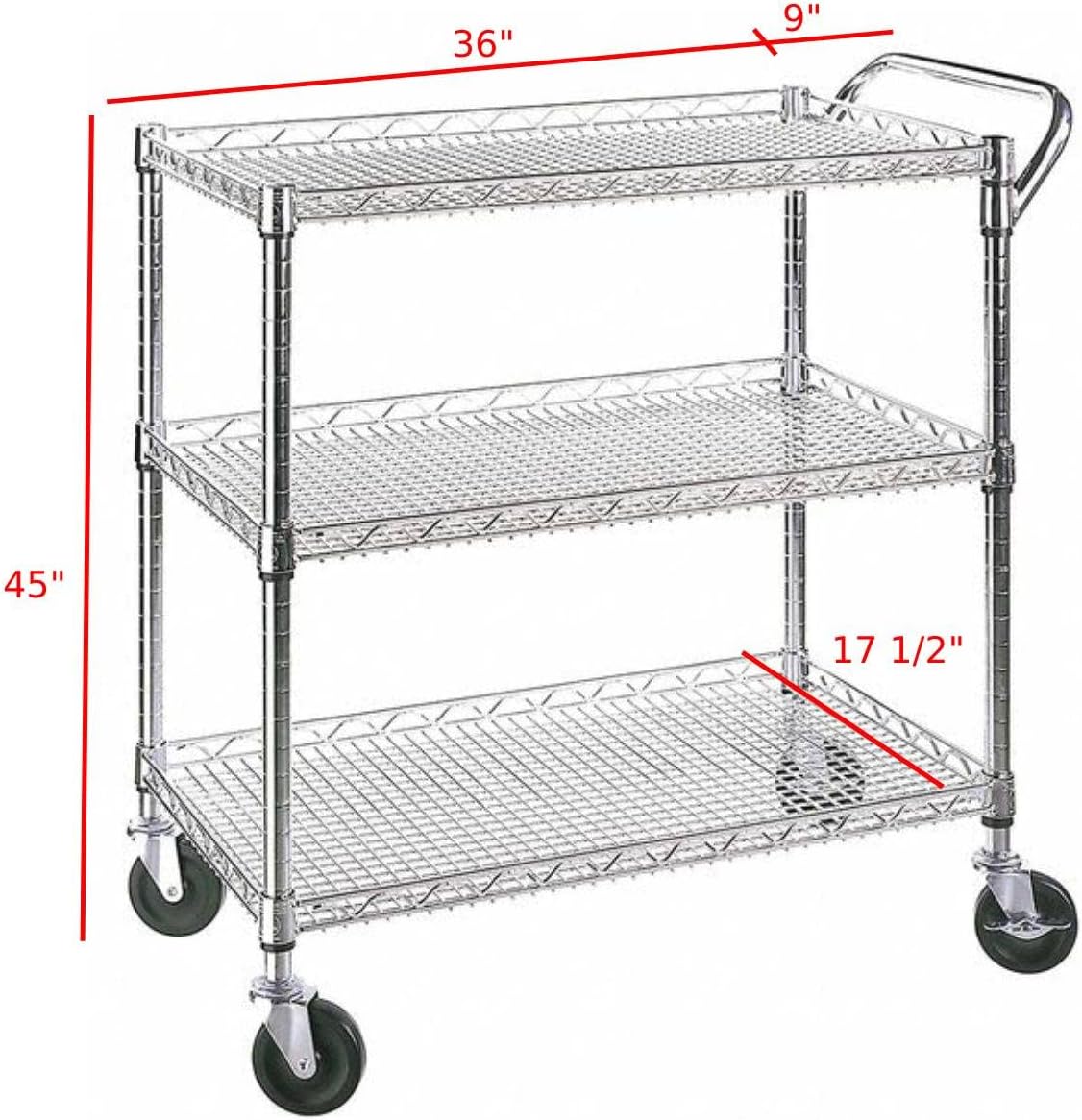 Carrito de cocina con ruedas,  - Commercial Kitchen And Bar reseña y precio